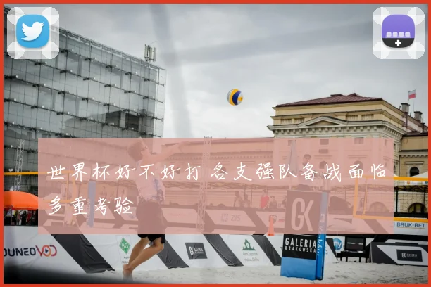世界杯好不好打 各支强队备战面临多重考验